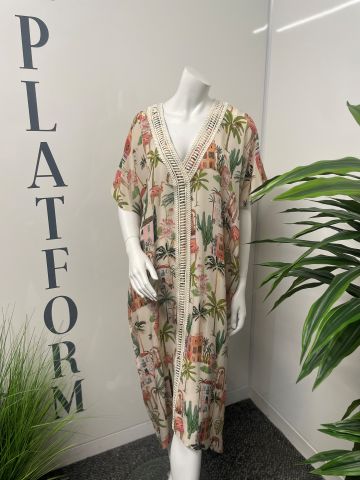 STELLA MORETTI AZA KAFTAN DRESS MOROCCAN MULE